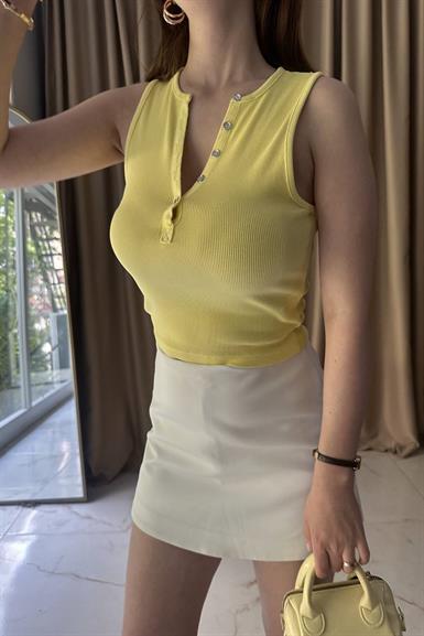 YIKAMA EFEKTLİ CROP TOP