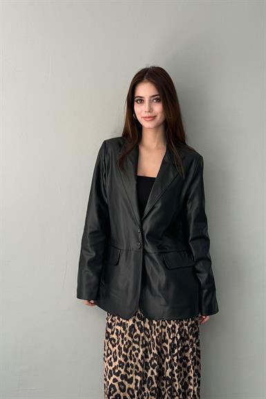 DERİ BLAZER CEKET