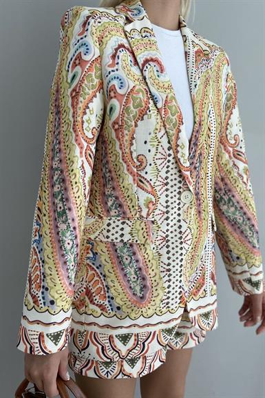DESENLİ BLAZER CEKET