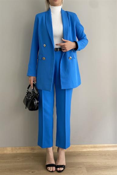 GOLD DÜĞME DETAY  BLAZER CEKET