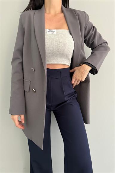 GOLD DÜĞME DETAY  BLAZER CEKET