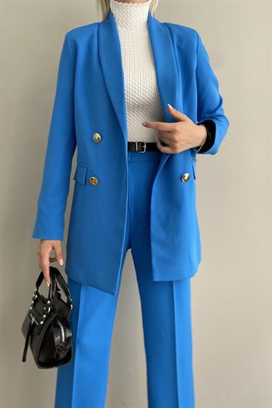 GOLD DÜĞME DETAY  BLAZER CEKET