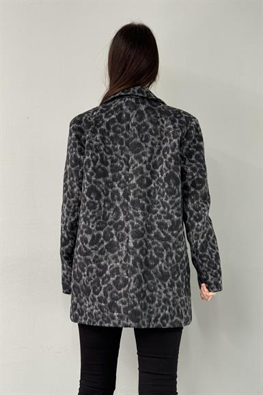 LEOPAR DESEN KAŞE CEKET