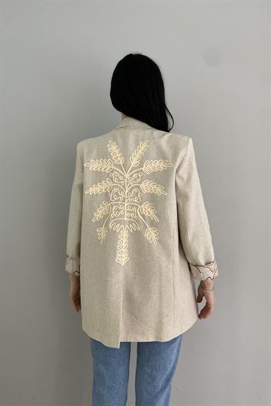 NAKIŞ DETAY BLAZER CEKET
