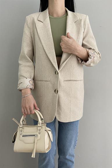 NAKIŞ DETAY BLAZER CEKET