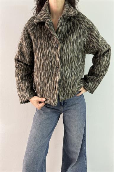 SAKALLI LEOPAR CEKET