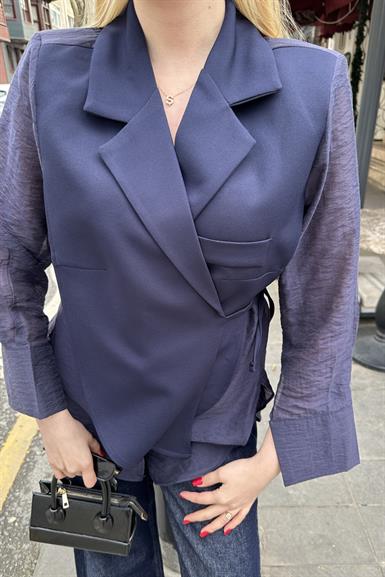 ŞİFON DETAYLI CEKET