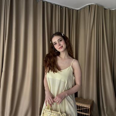 ASKILI TENCEL ELBİSE