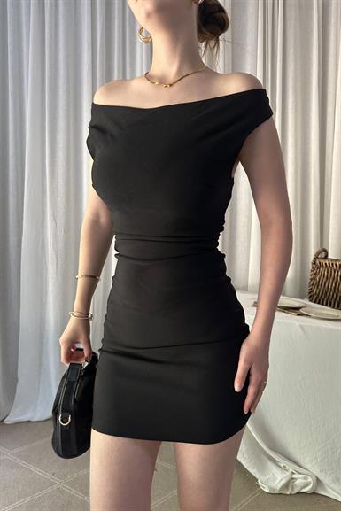 BARDOT MİNİ ELBİSE