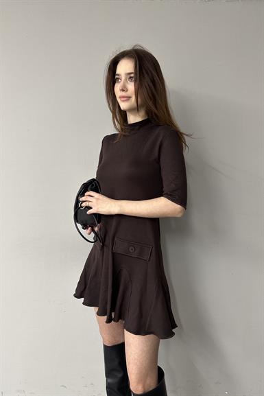 GODELİ KISA ELBİSE