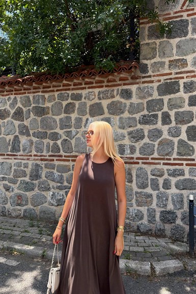 KALIN ASKILI MODAL ELBİSE