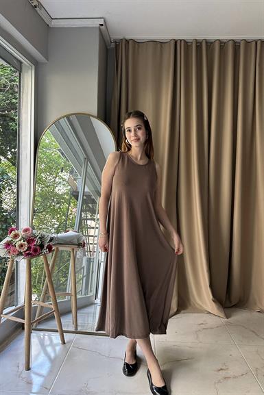 KALIN ASKILI MODAL ELBİSE