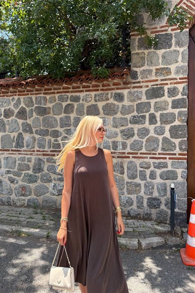 KALIN ASKILI MODAL ELBİSE