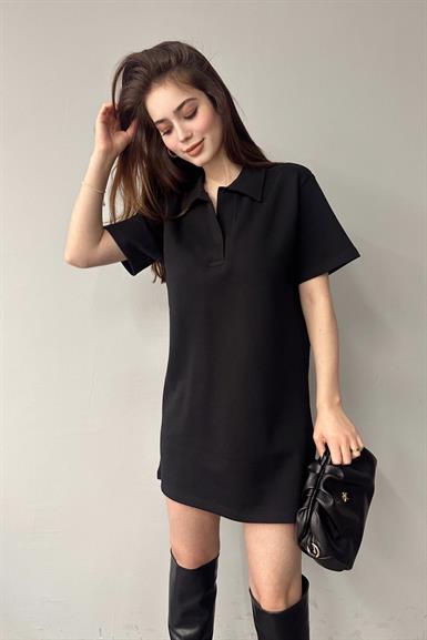 POLO YAKA ÖRME ELBİSE