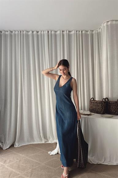TENCEL VEREV KESİM ELBİSE