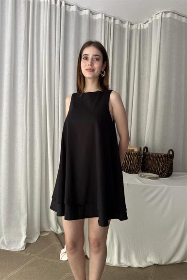 VOLÜMLÜ KISA ELBİSE