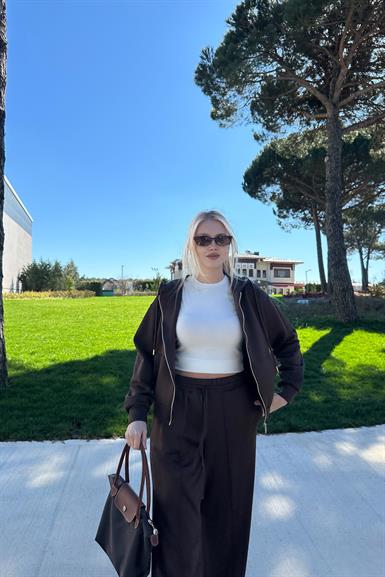 KANGURU CEPLİ KAPŞONLU SWEAT PANTOLON TAKIM