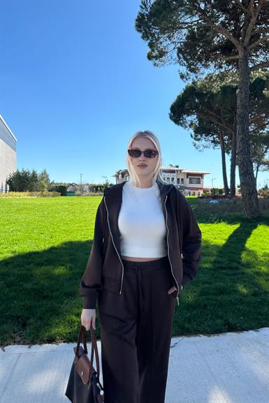KANGURU CEPLİ KAPŞONLU SWEAT PANTOLON TAKIM