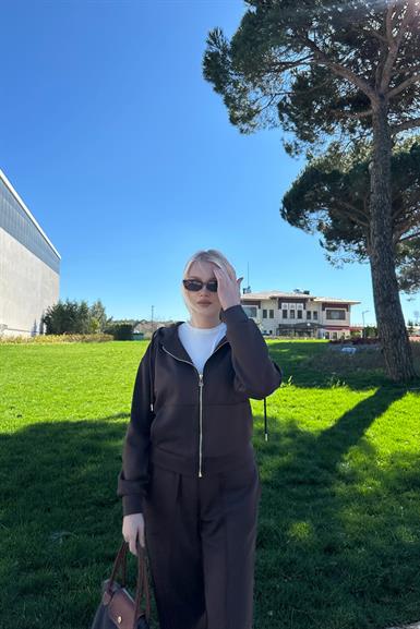KANGURU CEPLİ KAPŞONLU SWEAT PANTOLON TAKIM