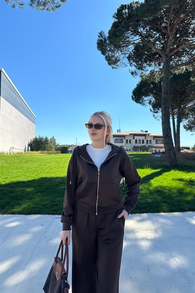 KANGURU CEPLİ KAPŞONLU SWEAT PANTOLON TAKIM