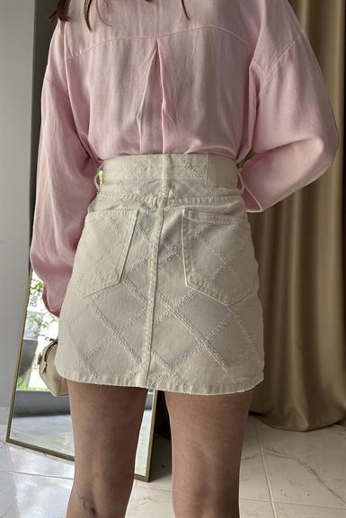 BAKLAVA DESEN MİNİ ETEK