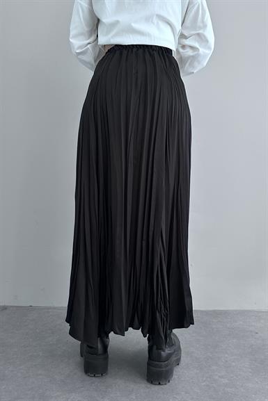 BEL LASTİKLİ KIRAŞ SATEN ETEK