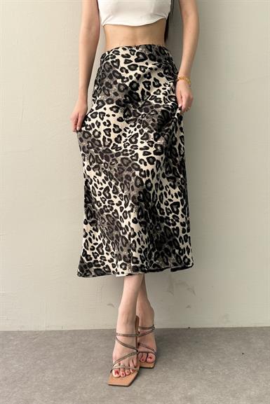 LEOPAR DESEN  SATEN ETEK