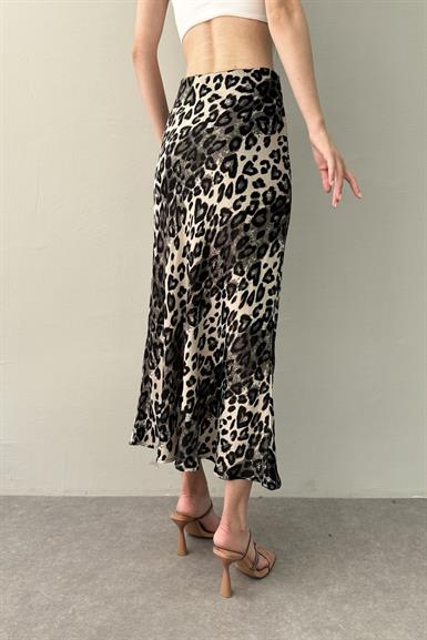 LEOPAR DESEN  SATEN ETEK