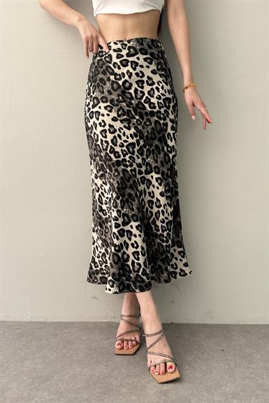 LEOPAR DESEN  SATEN ETEK