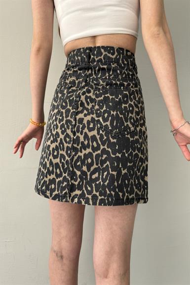 LEOPAR DESEN KISA ETEK