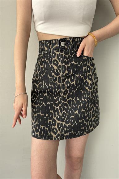 LEOPAR DESEN KISA ETEK