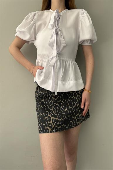 LEOPAR DESEN KISA ETEK