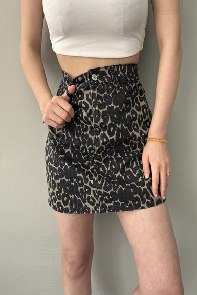 LEOPAR DESEN KISA ETEK