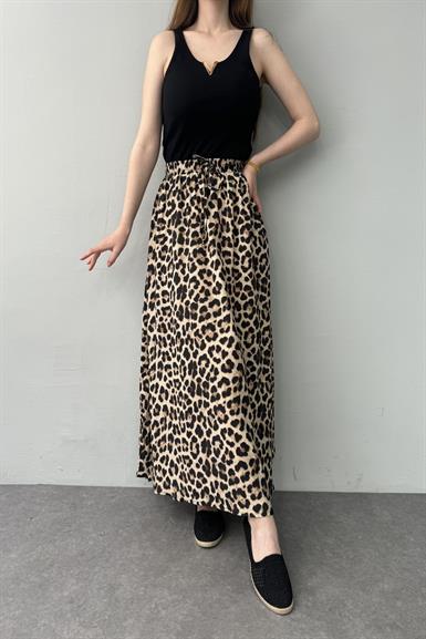 LEOPAR DESEN KLOŞ ETEK