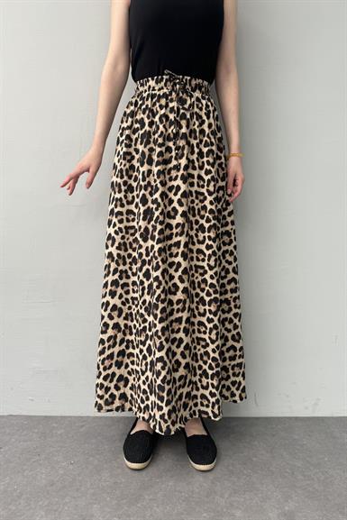 LEOPAR DESEN KLOŞ ETEK