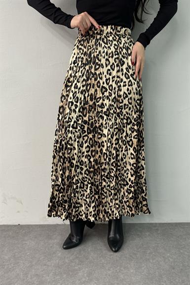 LEOPAR DESEN KRAJLI ETEK