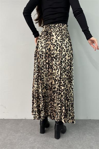 LEOPAR DESEN KRAJLI ETEK