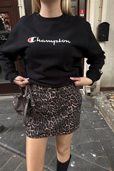 LEOPAR DESEN MİNİ ETEK