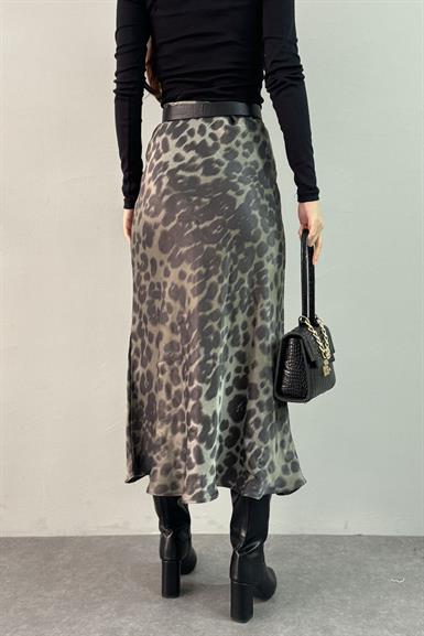 LEOPAR DESEN SATEN ETEK
