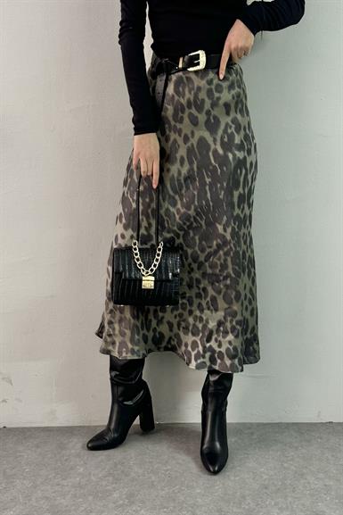 LEOPAR DESEN SATEN ETEK