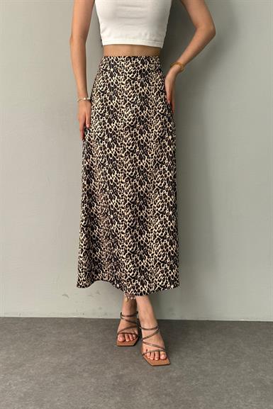 LEOPAR DESEN SATEN ETEK