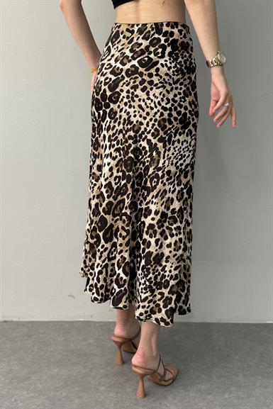 LEOPAR DESEN SATEN ETEK