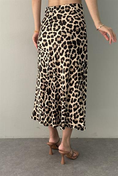 LEOPAR DESEN SATEN VEREV ETEK