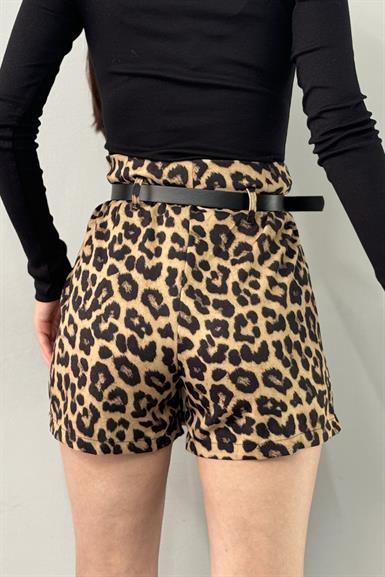 LEOPAR DESEN ŞORT ETEK
