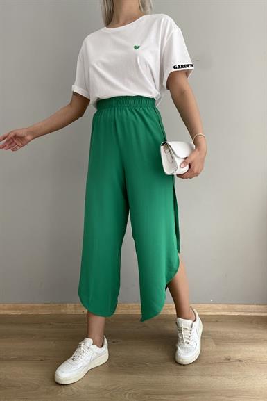 OVAL PAÇA YIRTMAÇLI PANTOLON