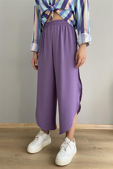OVAL PAÇA YIRTMAÇLI PANTOLON