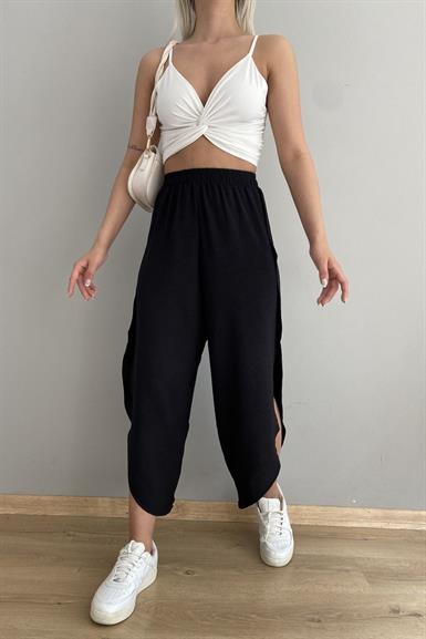 OVAL PAÇA YIRTMAÇLI PANTOLON