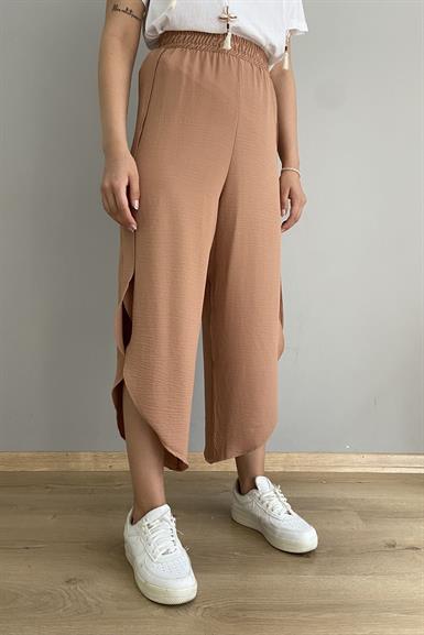 OVAL PAÇA YIRTMAÇLI PANTOLON