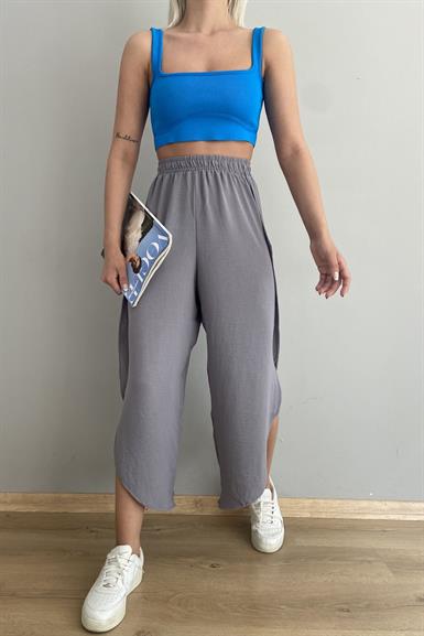 OVAL PAÇA YIRTMAÇLI PANTOLON