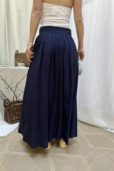 PİLE DETAYLI CEPLİ ETEK